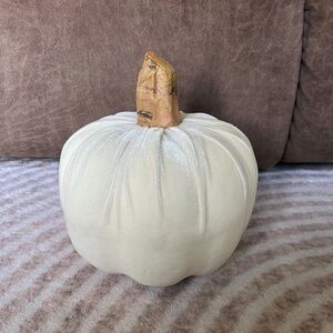✨2 for 10$✨ White Velvet Decorative Pumpkin - Fall Home Decor